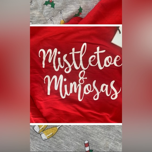 NWT Mistletoe & Mimosas Tabitha Webb Pajama set Super Soft - Picture 4 of 7